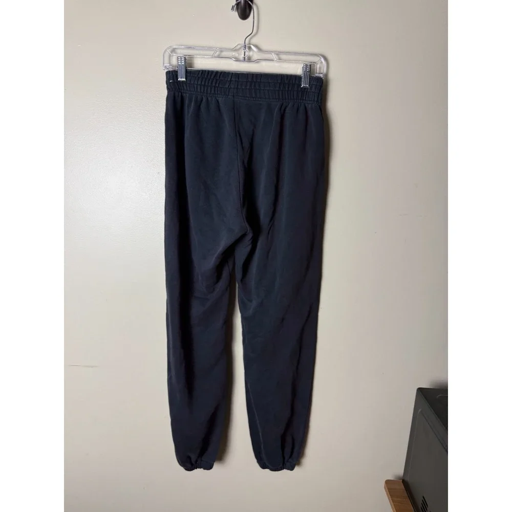 Nike Fleece Cotton Blend Jogger Pants Drawstring Youth M Black Heavyweight